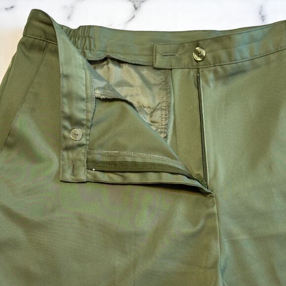 Vintage Lily's of Beverly Hills Green Shorts Plus Sz 18 Golf High Waist Pockets - Picture 4 of 9